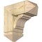 Ekena Millwork Merced Arts and Crafts Rough Sawn Bracket w/ Offset Brace, Douglas Fir, 8"W x 18"D x 18"H BKT0806X18X18MRC03RDF - alternate 1